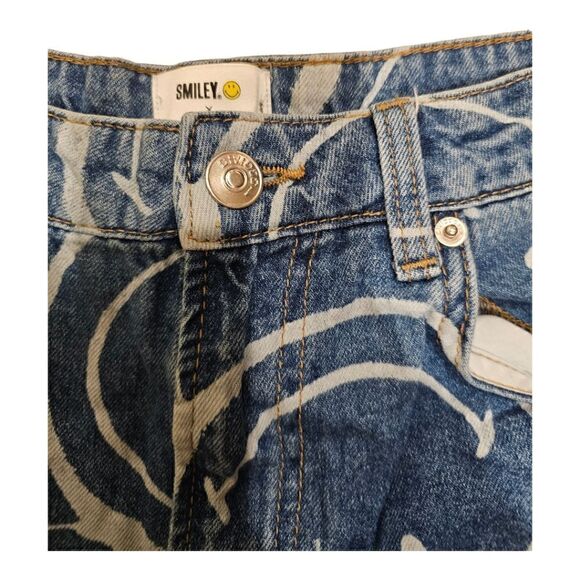 H&M x SMILEY High Waisted Baggy Jeans - Size 8 - Picture 6 of 11